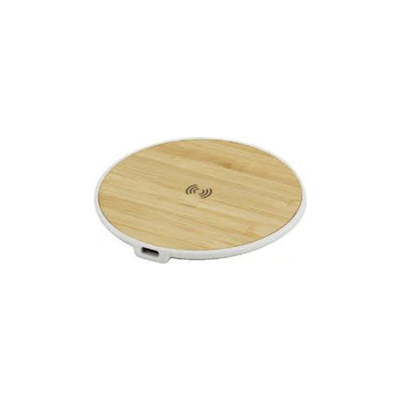 Bamboo Wireless Charger With Recycled ABS Plastic